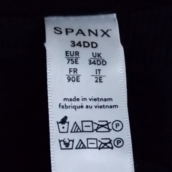 Spanx Bra-llelujah Illusion Lace Full Coverage Bra Black Size 34DD - Picture 4 of 6